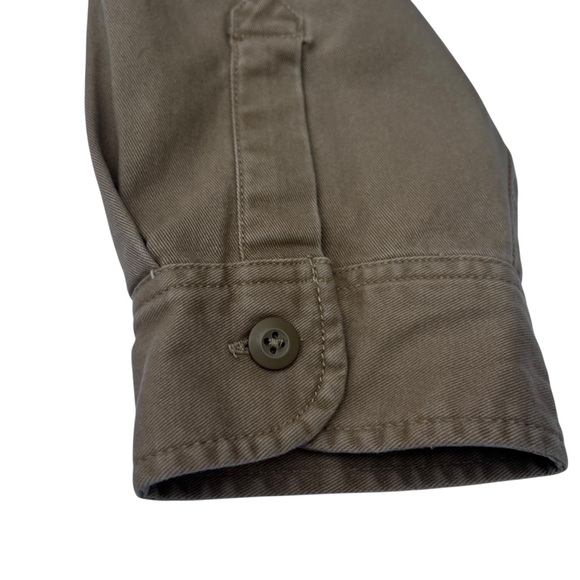 G.H. Bass & Co. Flannel Lined Shirt Jacket | Men's Large | Tan Khaki - Picture 4 of 8